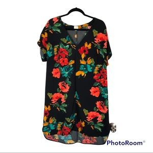 A New Day Dress Floral Buttons on Back